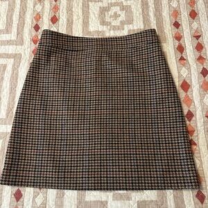 J. Crew Black and Brown Pencil Skirt